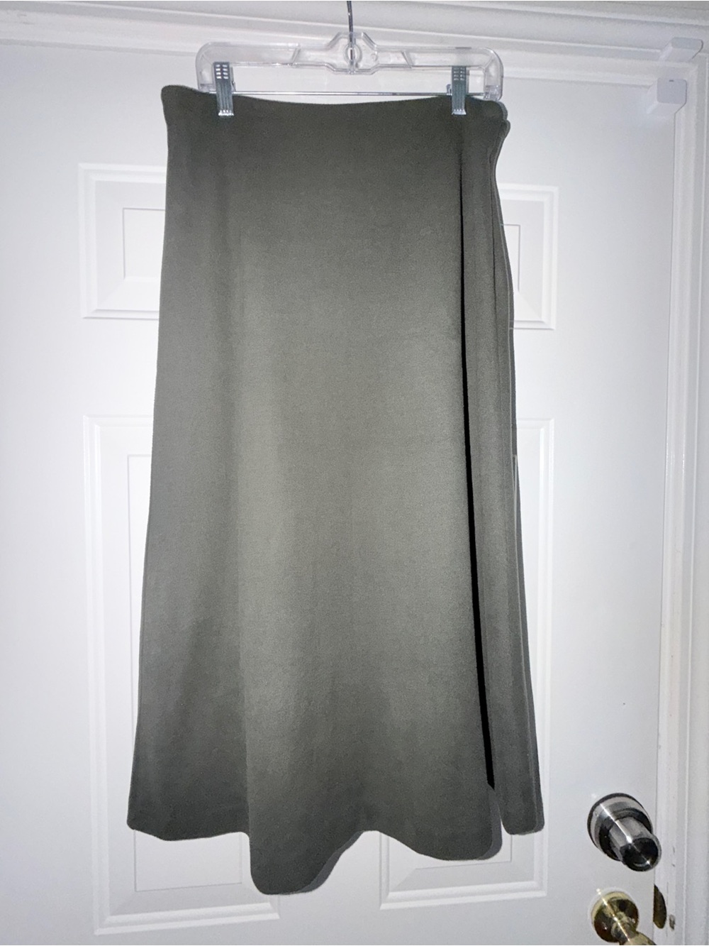 Massimo Dutti Olive Green‎ Midi Skirt, Size L